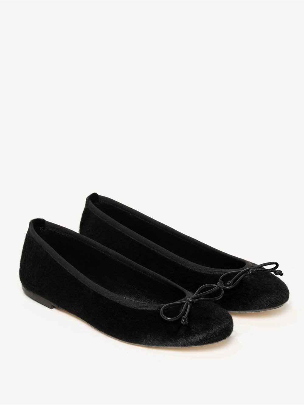 M Gemi Dalia Ballet Flat in Limited Edition Color Black Pony Hair